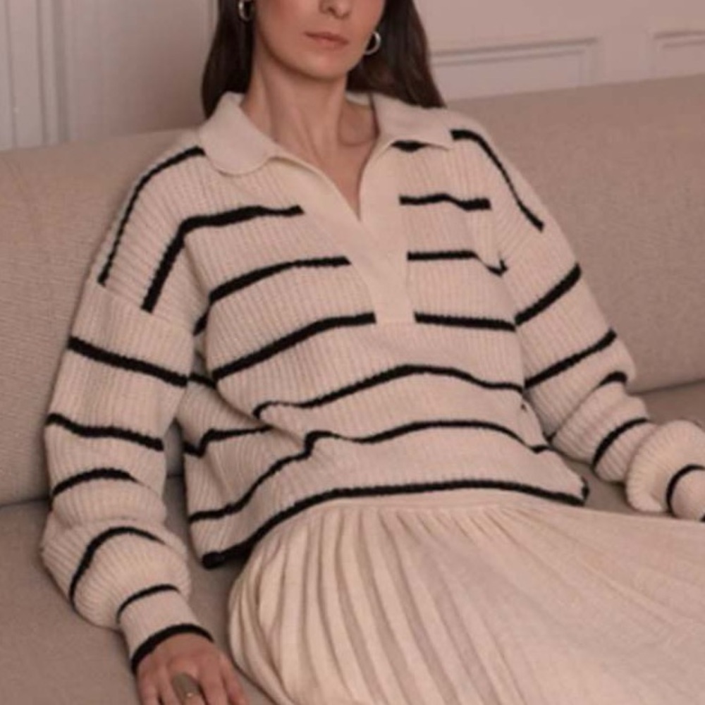Miou Muse Striped Sweater | Size M - Picture 1 of 9